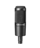 Audio-Technica AT2035 Cardioid Condenser Microphone Bundle with Pop Filter with 2 Layered Mesh and 10-foot XLR Cable