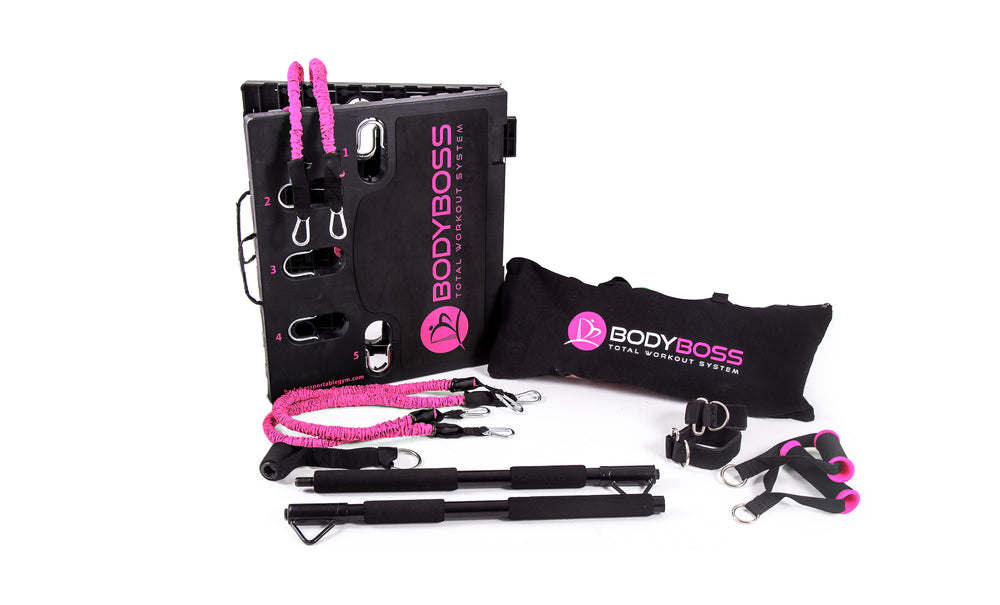 Bodyboss home gym 2.0 full portable gym home workout package stores sale