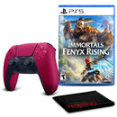 PS5 DualSense Wireless Controller (Cosmic Red)  with Immortals Fenyx Rising