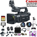 Canon XF405 4K UHD 60P Camcorder with Dual Pixel Autofocus (2212C002) W/ 64GB Memory Card, Bag, Extra Battery and Charger, Tripod, Led Light and More