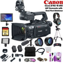 Canon XF405 4K UHD 60P Camcorder with Dual Pixel Autofocus (2212C002) W/ 64GB Memory Card, Bag, Extra Battery and Charger, Tripod, Led Light, Sony Headphones, Mic, and External Monitor