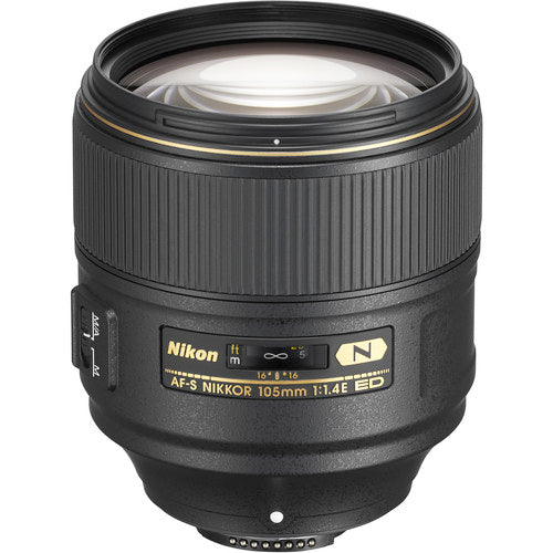 Nikon AF-S FX NIKKOR 105mm f/1.4E ED Lens with Auto Focus for Nikon DSLR Cameras